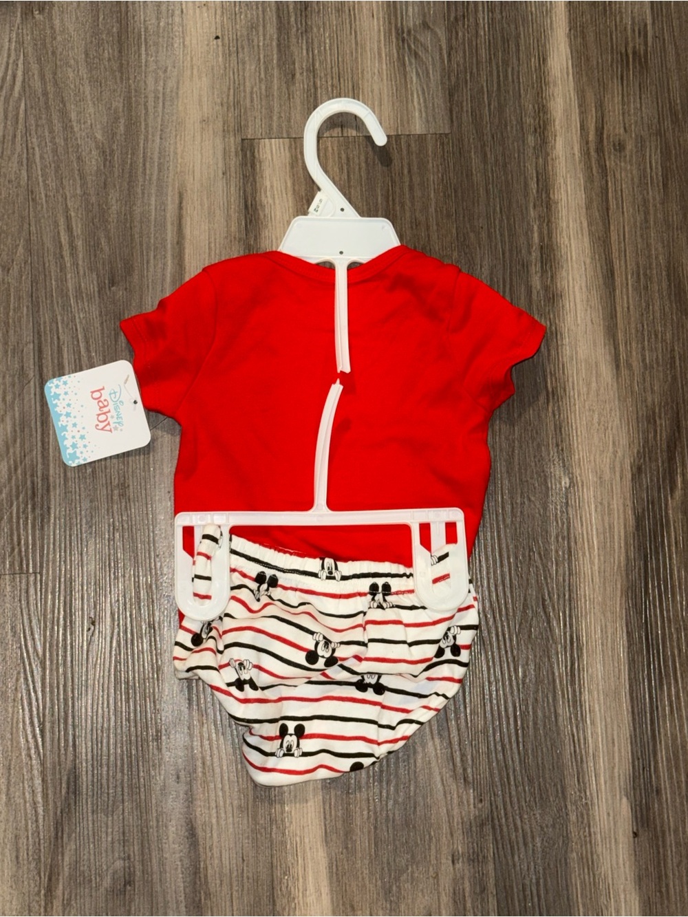 Disney Baby Mickey Mouse Mr Steal Your Heart 2 Piece Outfit NWT 6 9 Months - Picture 4 of 6